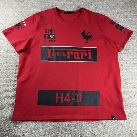 Hudson Outerwear Ferrari Short Sleeve T-Shirt Red Men’s Size 3XL - Picture 1 of 7